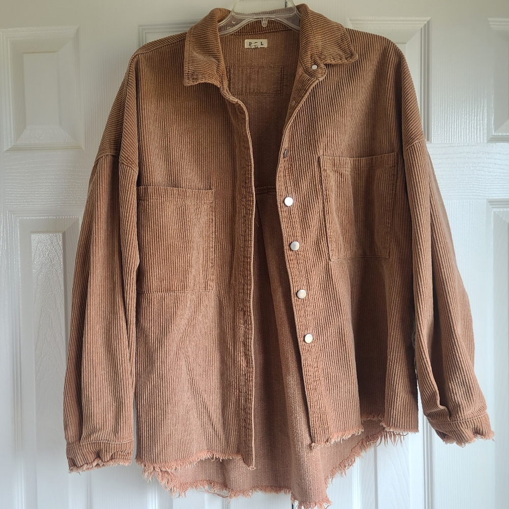 Corduroy shacket